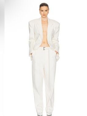 Helsa The Barrel Pant in Cream